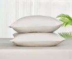 Daniel Brighton Percale Cotton Euro Pillowcase 2-Pack - Sand