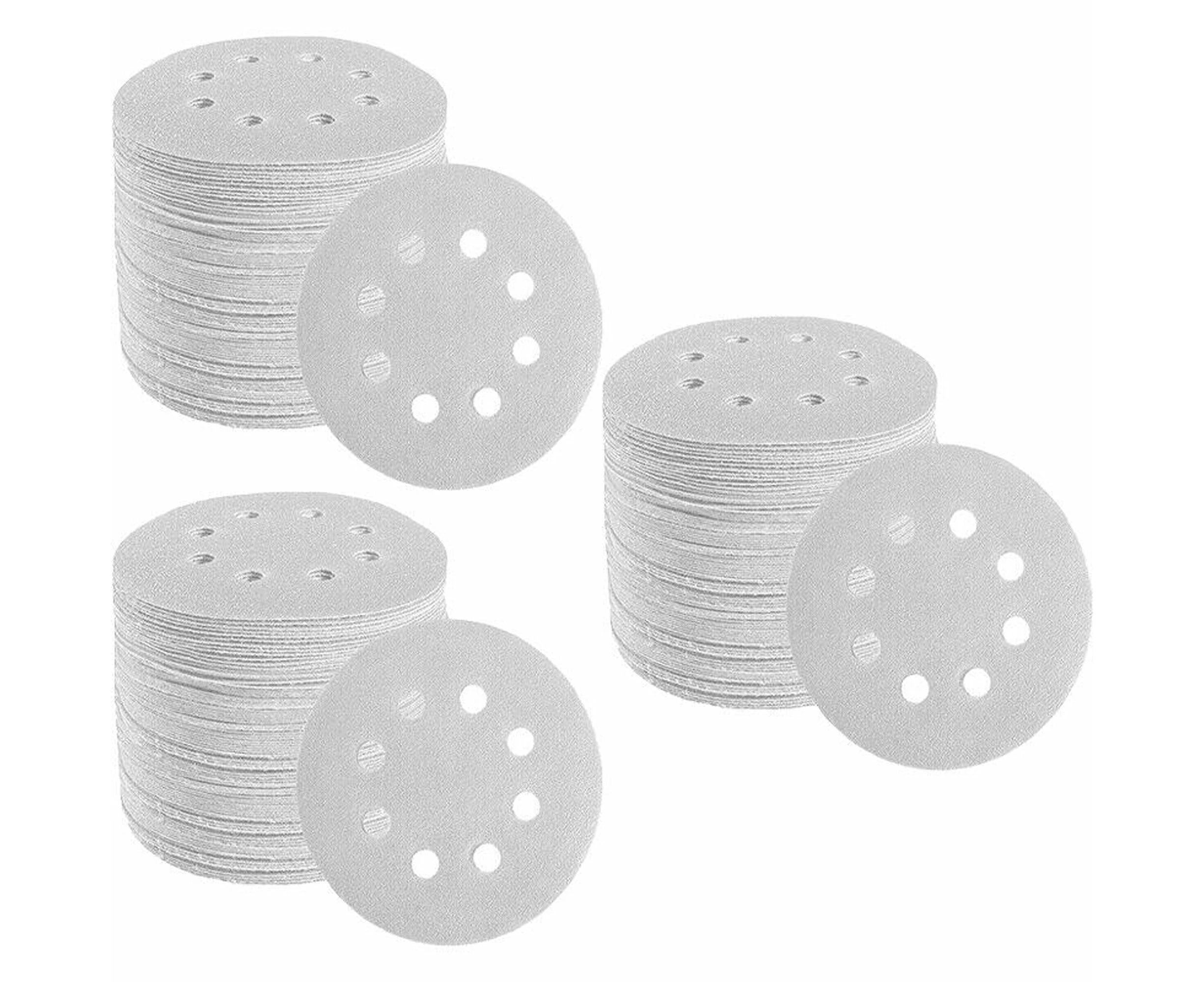 8-Hole Sanding Discs Hook Loop Orbital Sander Pads 80 120 240 Grit