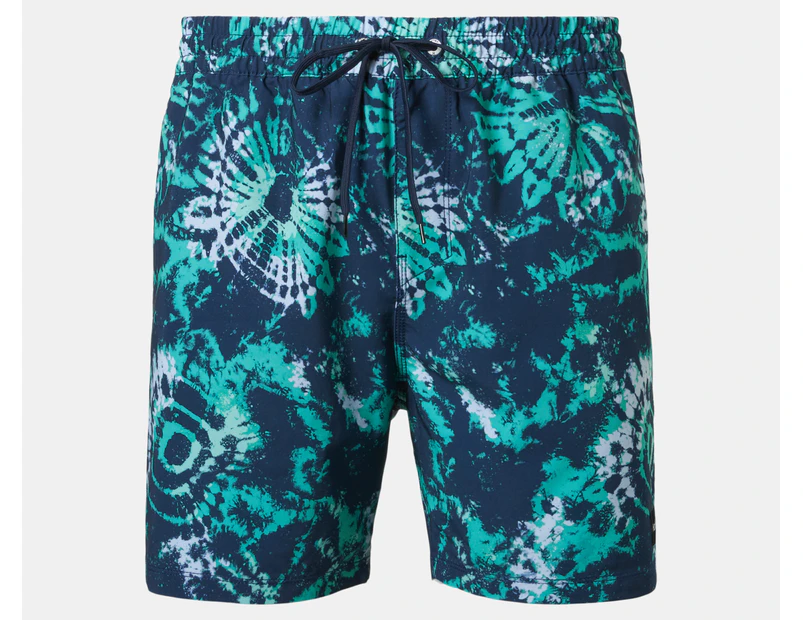 Hurley Men's Cannonball Volley 17" Boardshorts - Navy/Green