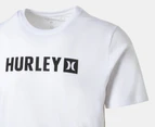 Hurley Men's Evade The Box Short Sleeve Tee / T-Shirt / Tshirt - White