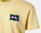 Quiksilver Men's Polera Short Sleeve Tee / T-Shirt / Tshirt - Yellow