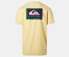 Quiksilver Men's Polera Short Sleeve Tee / T-Shirt / Tshirt - Yellow