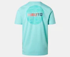 Hurley Men's Evade Circle Gradient  Short Sleeve Tee / T-Shirt / Tshirt - Green