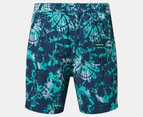 Hurley Men's Cannonball Volley 17" Boardshorts - Navy/Green