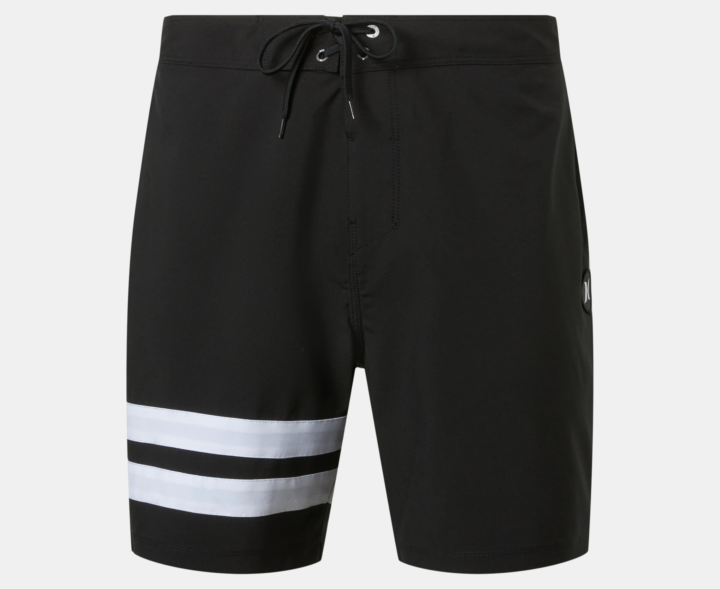 Hurley Men's Block Party 18" Boardshorts - Black/White