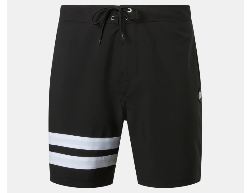 Hurley Men's Block Party 18" Boardshorts - Black/White