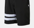 Hurley Men's Block Party 18" Boardshorts - Black/White