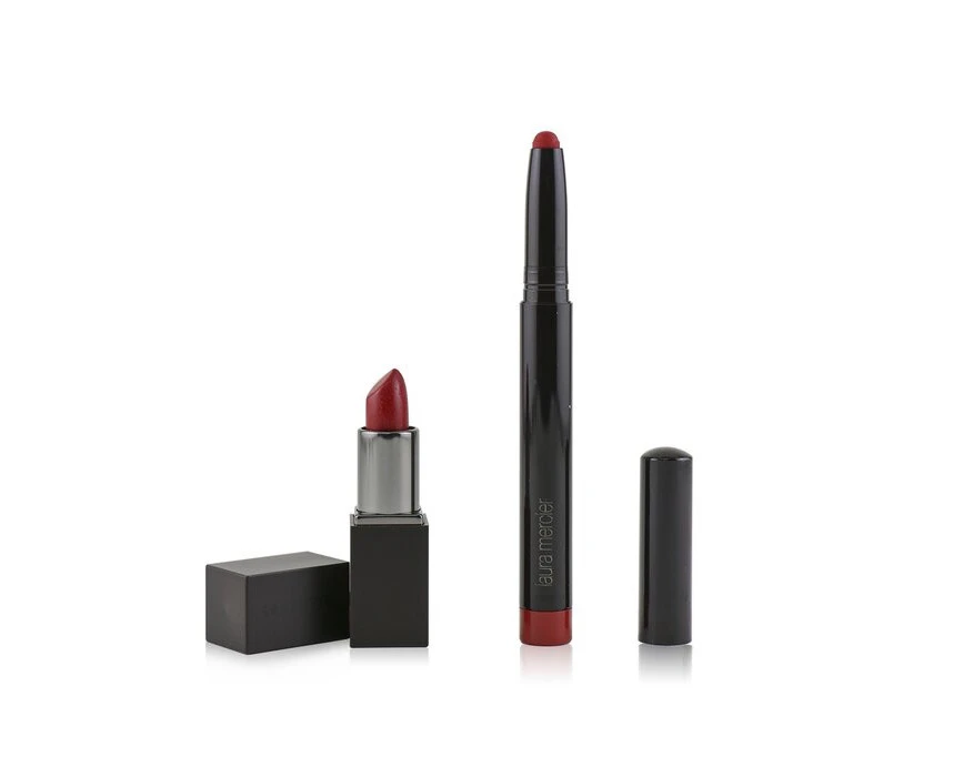 Laura Mercier Velour A Deux Lip Duo (2x Lipstick)  Red 2pcs