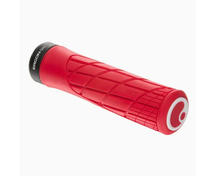 Ergon GA2-Fat Lock On Grips - Risky Red