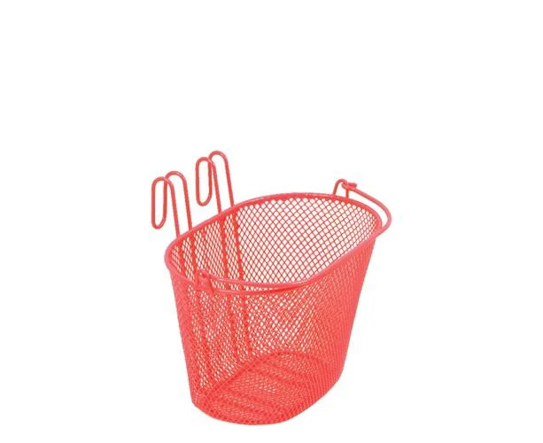 Kids Bitz Hook On Bike Basket - 6 Bright Colours - Orange