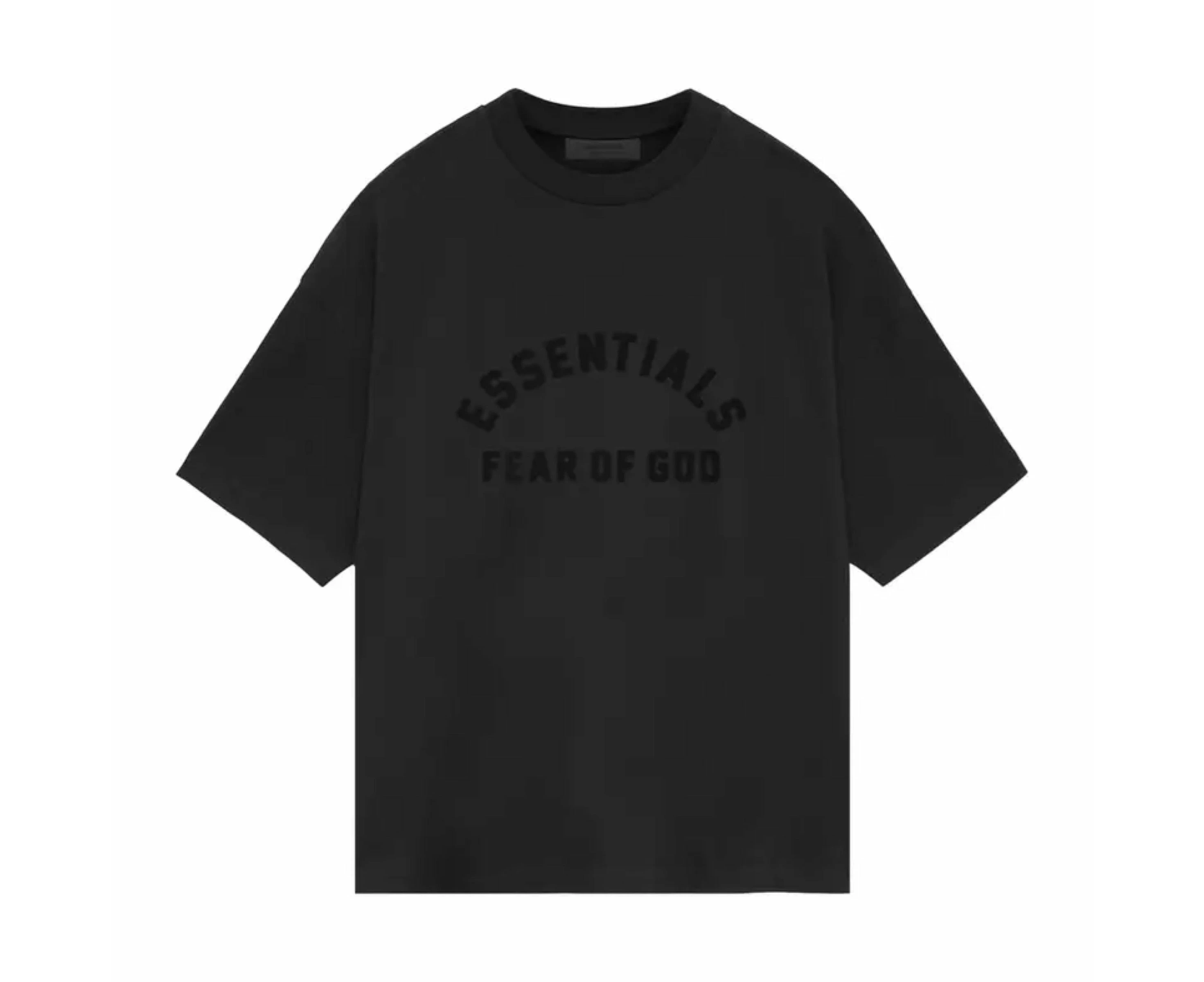 FEAR OF GOD ESSENTIALS Heavy Jersey Crewneck T-Shirt - Black (SS24)