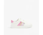 Target Girls Junior Glitter Stripe Sneaker - Sigi