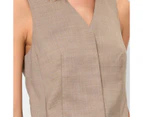 Melange V-Neck Waistcoat - Preview