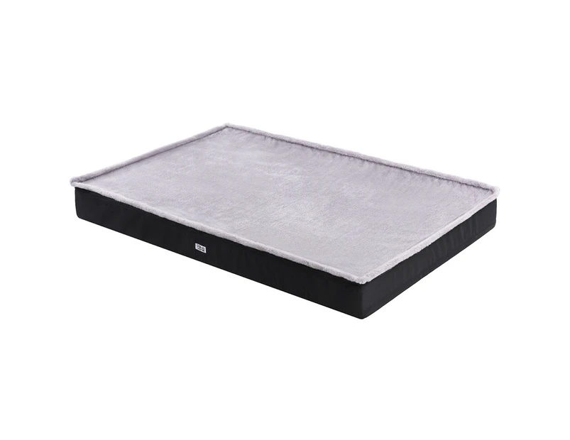 Pet Bed Black 120cm Soft Foam Washable Non-Slip Water-Resistant