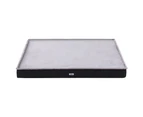 Pet Bed Black 120cm Soft Foam Washable Non-Slip Water-Resistant