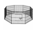 Dog Puppy Animal Playpen Play Pen Enclosure Fence Cage 8 Panel 24" 60x62cm