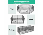 Dog Puppy Animal Playpen Play Pen Enclosure Fence Cage 8 Panel 24" 60x62cm