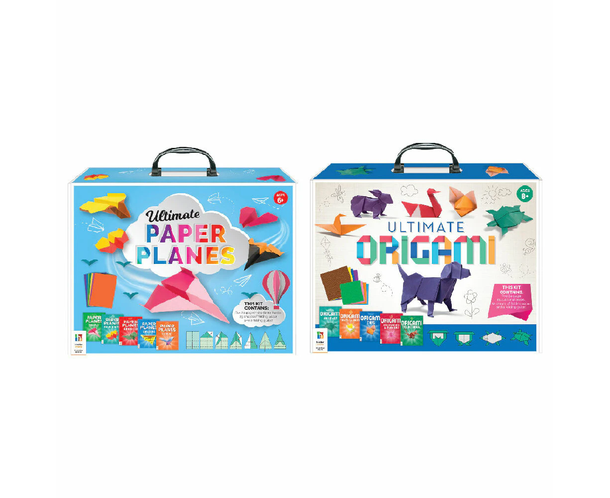 2pc Zap! Extra Ultimate Origami and Paper Planes Activity Case Kids Set