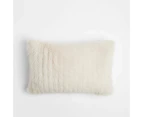 Target Mabel Faux Fur Cushion - Natural