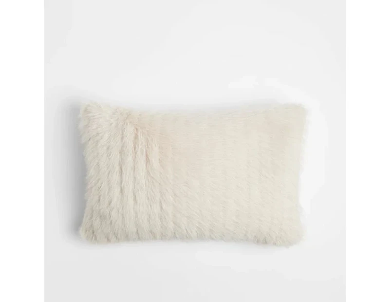 Target Mabel Faux Fur Cushion - Natural