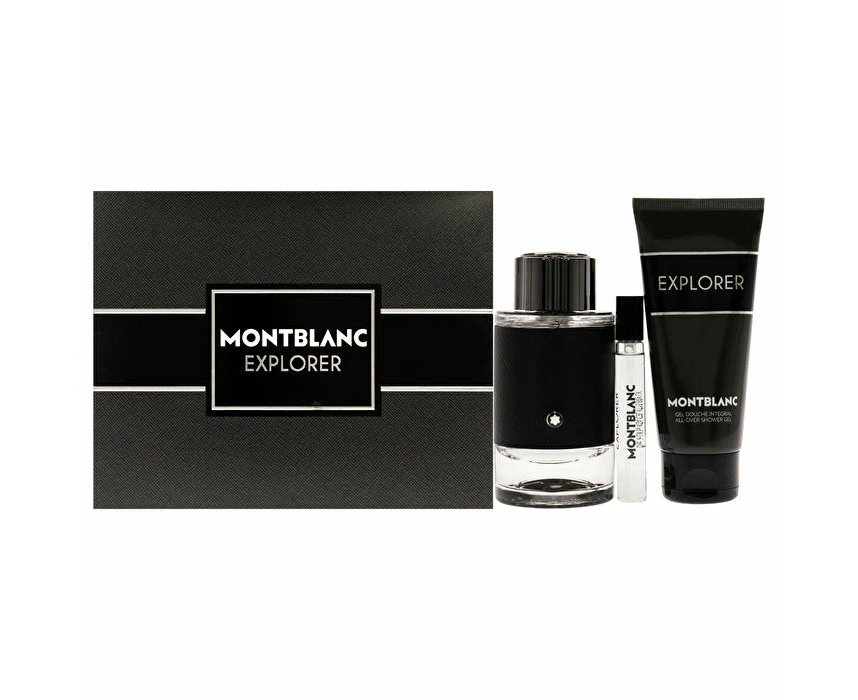 Mont Blanc Explorer Man Set Eau De Parfum 100ml & Eau De Parfum 7.5ml & All-over Shower Gel 100ml