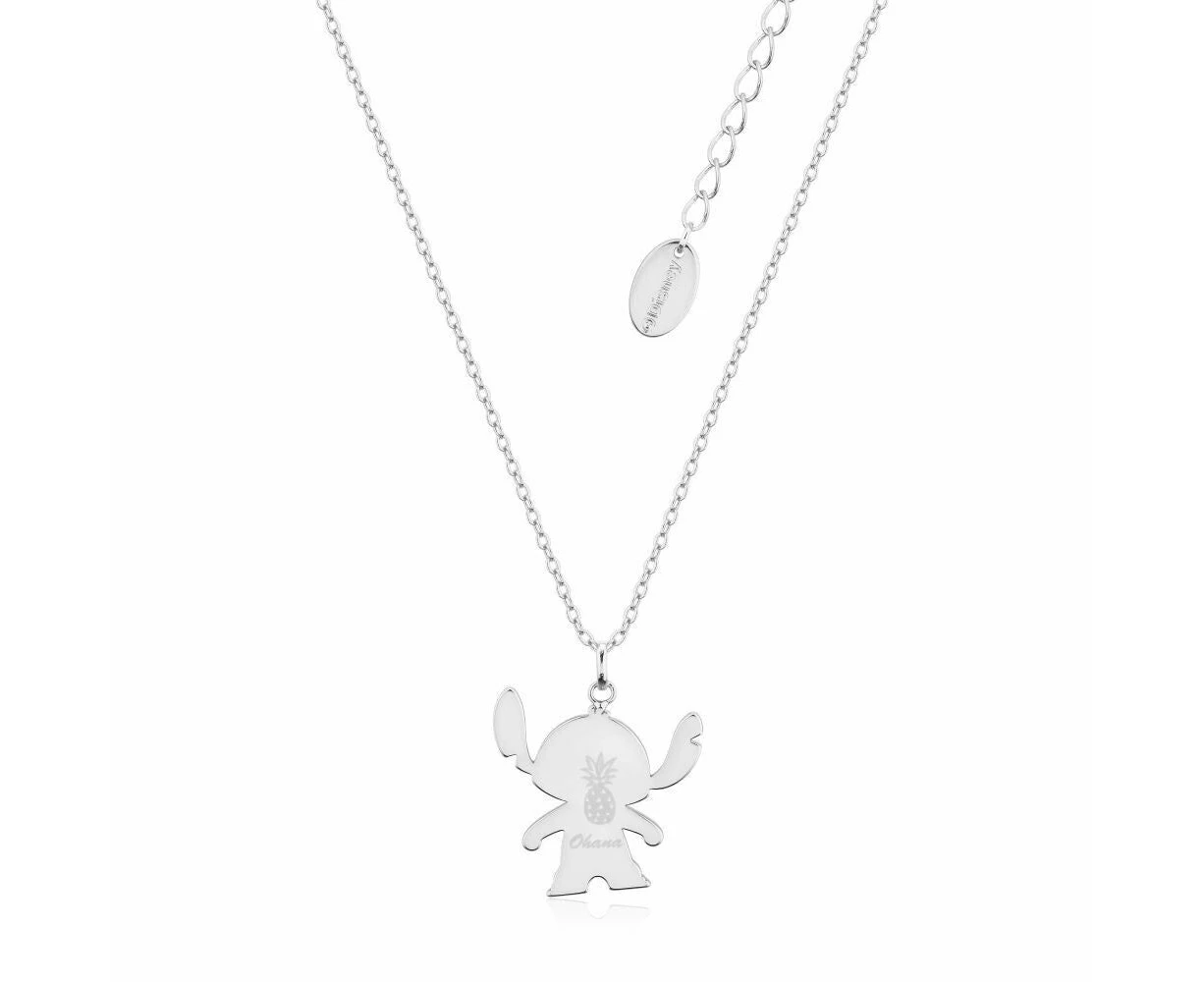 Couture Kingdom Disney Lilo & Stitch Ohana Necklace Accessory 52cm Silver