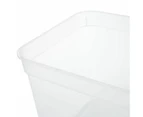 3 Pack Storage Boxes, Clear - Anko