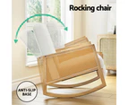 Artiss Armchair Rocking Chair Boucle Feeding Chair White