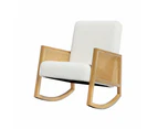 Artiss Armchair Rocking Chair Boucle Feeding Chair White