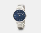 Coach Men's 41mm Charles Stainless Steel Watch - Silver/Navy