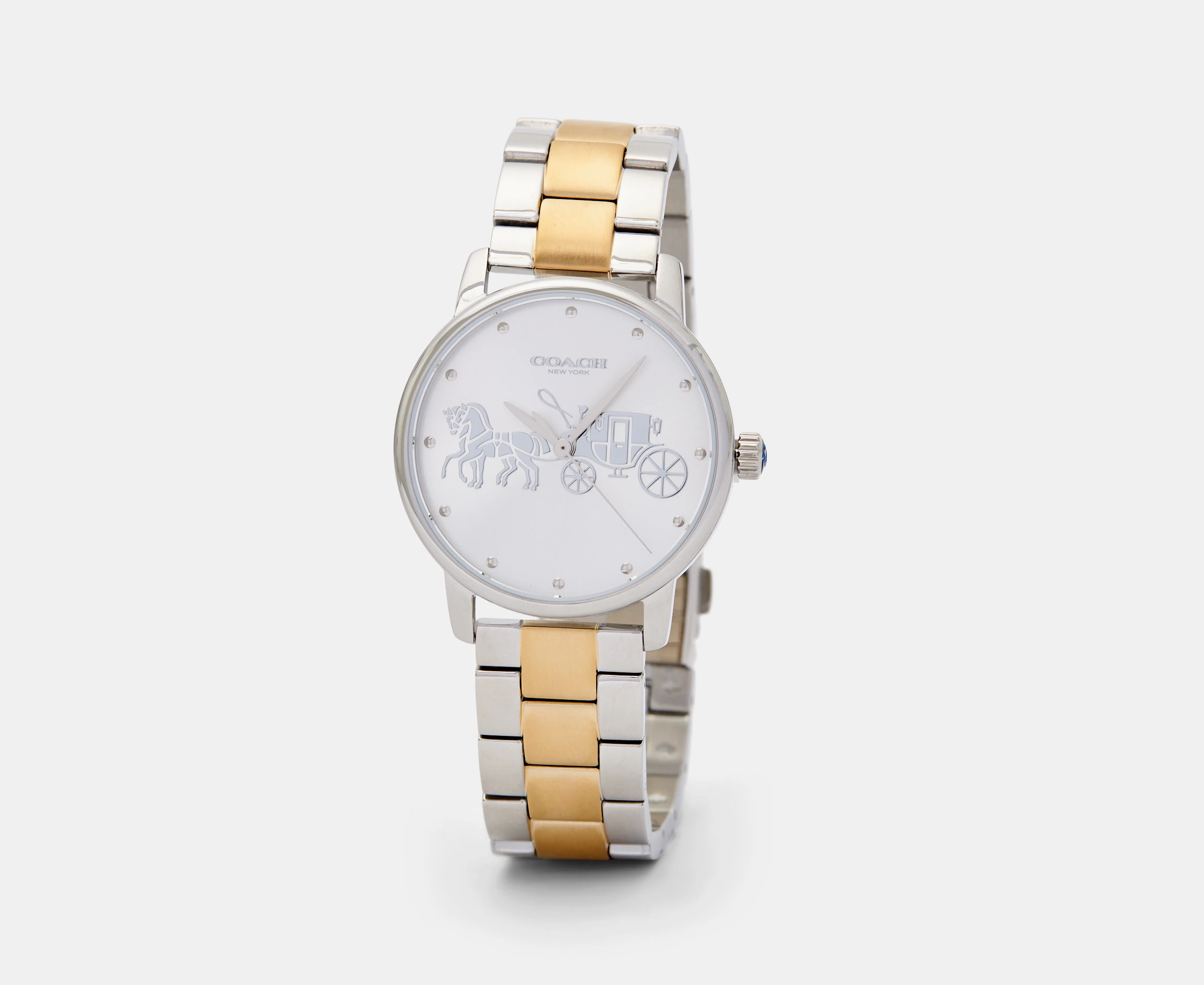 Coach Women's 36mm Grand Stainless Steel Watch - Silver/Gold