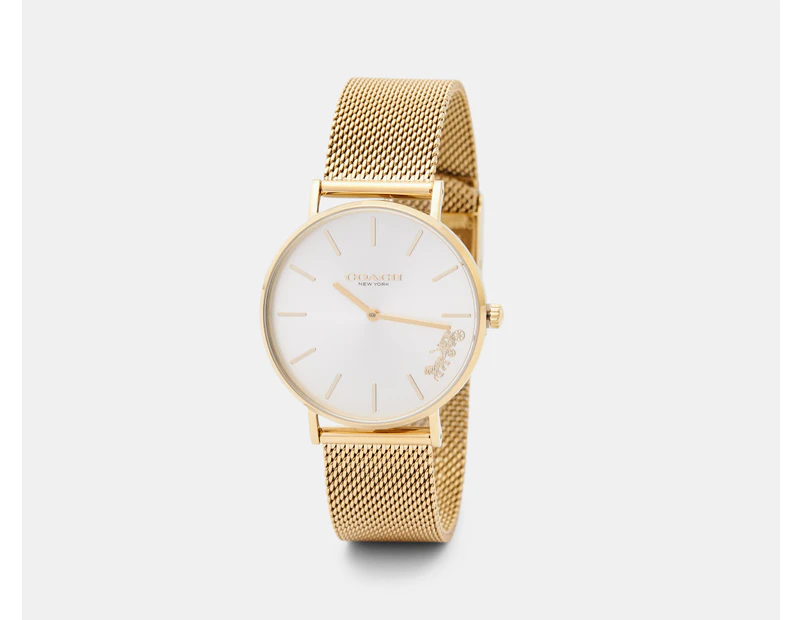 Coach Women's 36mm Perry Stainless Steel Watch - Gold/Silver