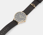 Coach Women's 36mm Perry Leather Watch - Black/Gold