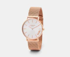 Coach Women's 36mm Perry Stainless Steel Watch - Rose Gold/Silver