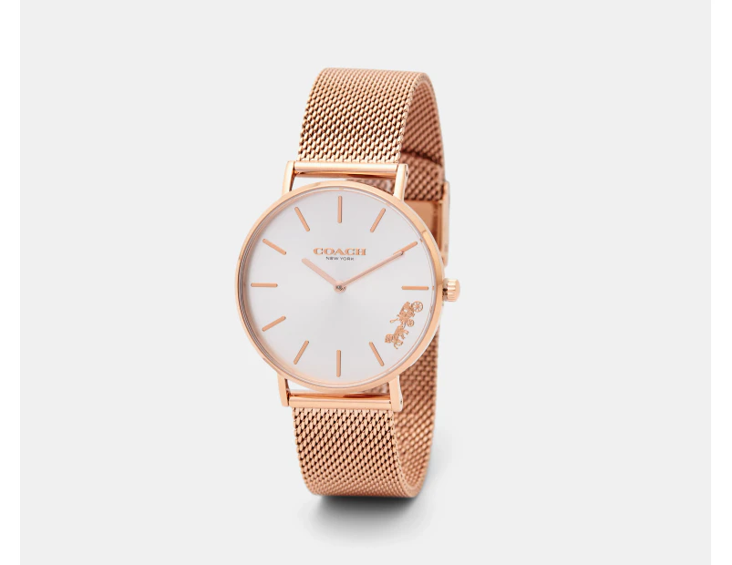 Coach Women's 36mm Perry Stainless Steel Watch - Rose Gold/Silver