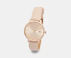 Tommy Hilfiger Women's 34mm Pippa Leather Watch - Carnation Gold/Blush