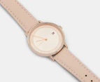 Tommy Hilfiger Women's 34mm Pippa Leather Watch - Carnation Gold/Blush