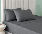 Daniel Brighton Percale Cotton Sheet Set - Charcoal