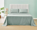 Daniel Brighton Percale Cotton Sheet Set - Sage