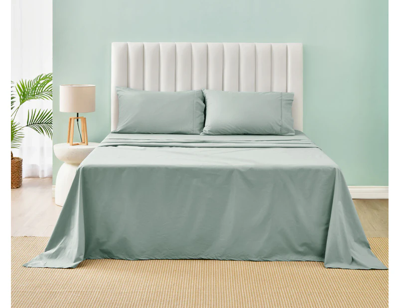 Daniel Brighton Percale Cotton Sheet Set - Sage