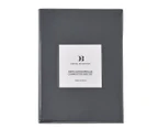 Daniel Brighton Percale Cotton Combo Fitted Sheet Set - Charcoal