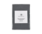 Daniel Brighton Percale Cotton Euro Pillowcase 2-Pack - Charcoal