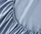 Daniel Brighton Percale Cotton Combo Fitted Sheet Set - Blue