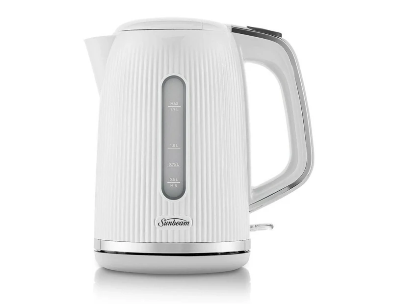 Sunbeam White TAP1002WH Toaster & KEP1007WH Kettle Bundle