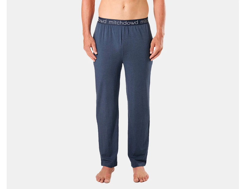 Mitch Dowd Men's Bamboo Knit Sleep Pants - Blue Marle