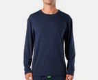 Mitch Dowd Men's Bamboo Blend Long Sleeve Sleep Tee - Navy