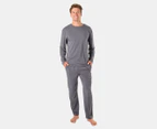 Mitch Dowd Men's Bamboo Blend Long Sleeve Sleep Tee - Grey Marle