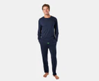 Mitch Dowd Men's Bamboo Blend Long Sleeve Sleep Tee - Navy