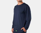 Mitch Dowd Men's Bamboo Blend Long Sleeve Sleep Tee - Navy