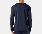 Mitch Dowd Men's Bamboo Blend Long Sleeve Sleep Tee - Navy